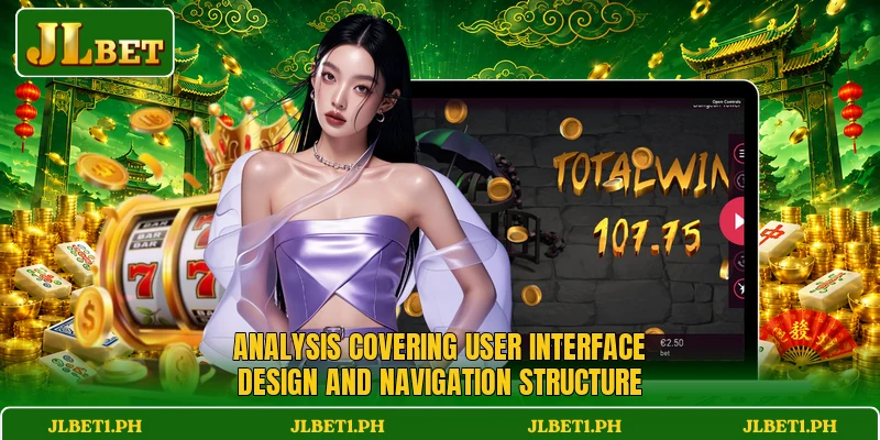 Analysis covering user interface design and navigation structure