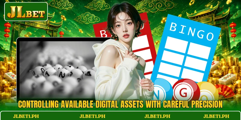 Controlling available digital assets with careful precision