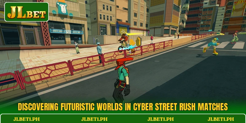 Discovering futuristic worlds in Cyber Street Rush matches