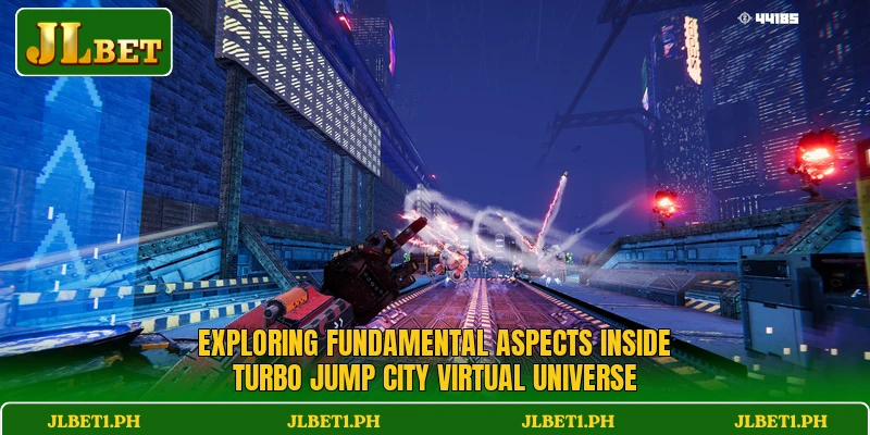 Exploring fundamental aspects inside Turbo Jump City virtual universe