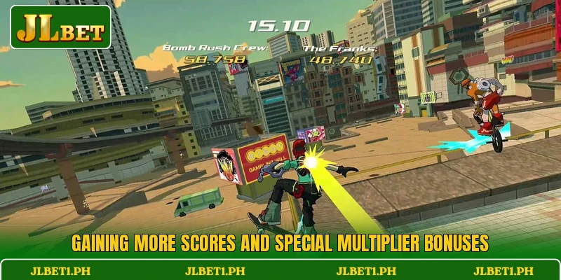 Gaining more scores and special multiplier bonuses
