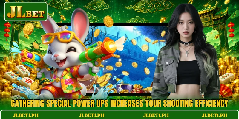 Gathering special power ups increases your shooting efficiency