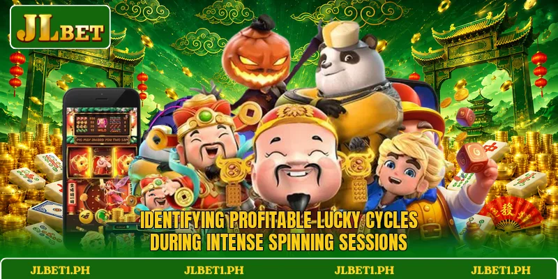 Identifying profitable lucky cycles during intense spinning sessions