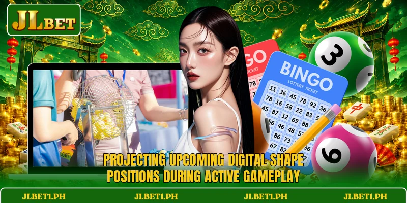 Projecting upcoming digital shape positions during active gameplay
