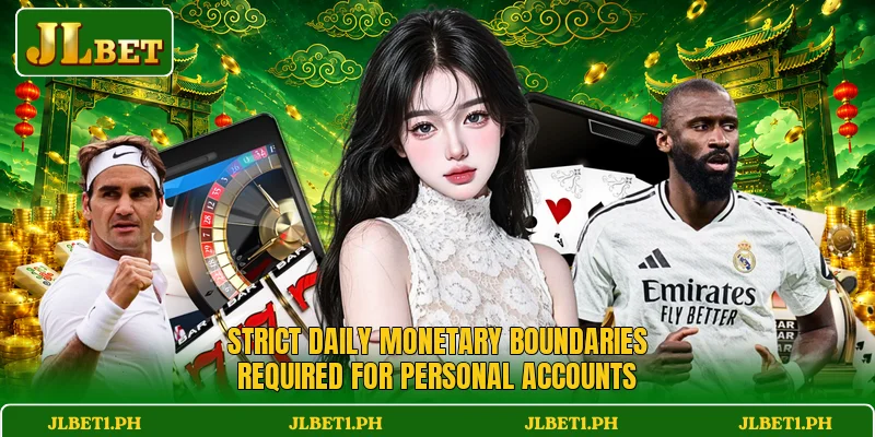 Strict daily monetary boundaries required for personal accounts