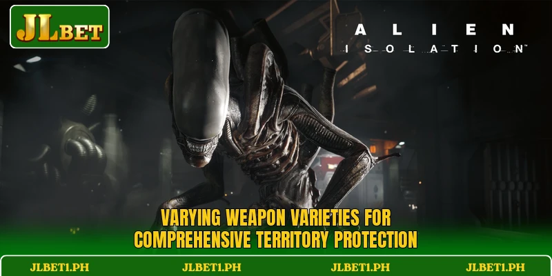 Varying weapon varieties for comprehensive territory protection
